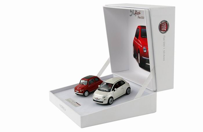 Coffret 50ème anniversaire Fiat 500 NOREV 1/43