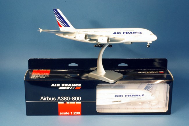 Maquette avion de ligne Air France A380-800
