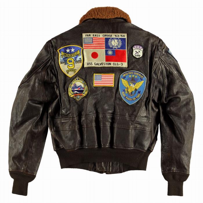 Blouson aviateur cuir Top Gun NAVY G1 COCKPIT 