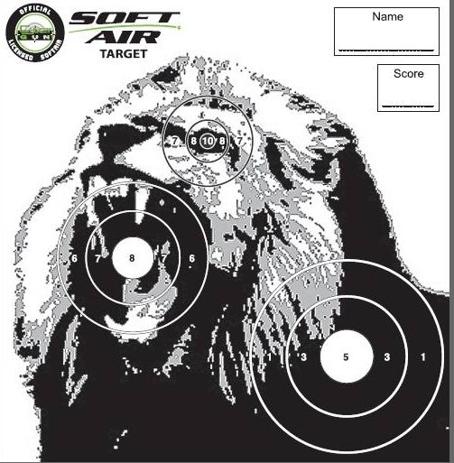 cible airsoft lion