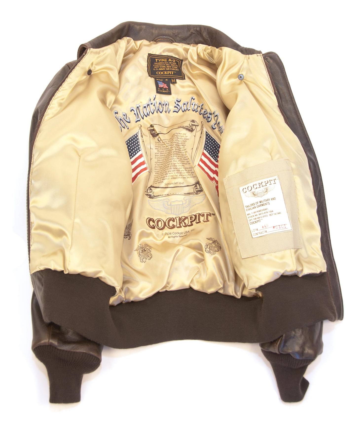 Blouson en cuir A-2 WASP pour Femme COCKPIT - AVIREX