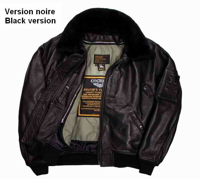 Blouson B15 cuir Made in USA