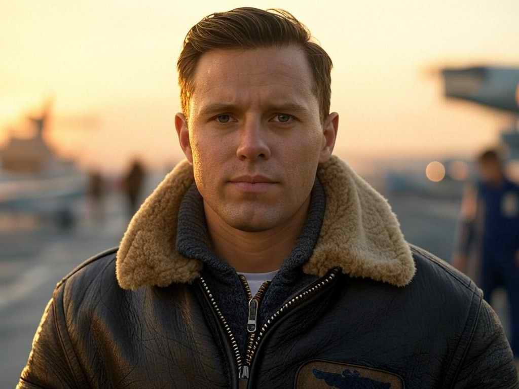 Blouson NAVY G-1 porté par un pilote de l’US Navy dans les années 1960