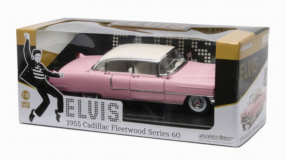 voiture miniature CADILLAC Fleetwood Elvis Presley 1955 1/18