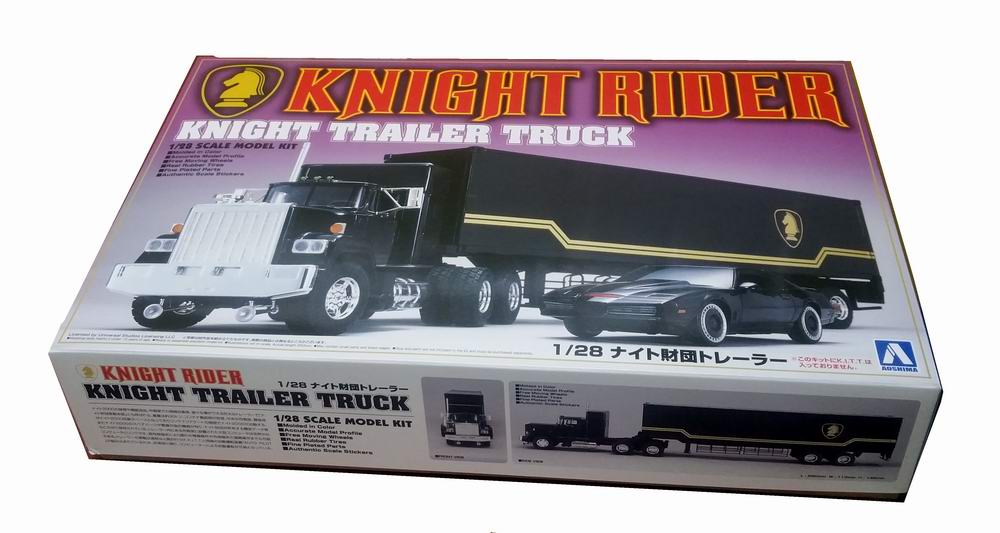 Maquette Camion Remorque kitt K2000 KNIGHT RIDER 1/28