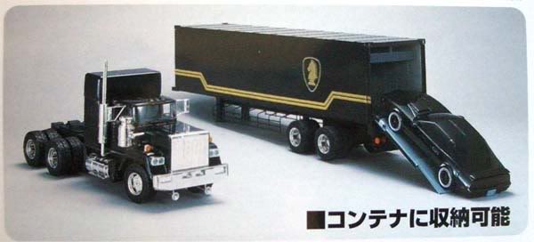 Maquette Camion Remorque kitt K2000 KNIGHT RIDER 1/28