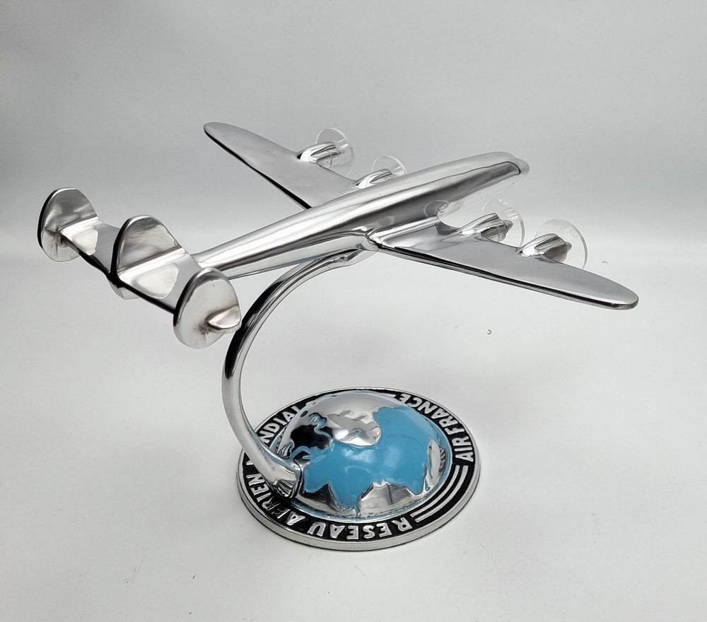 SuperG Constellation en aluminium poli sur demi-globe AIR FRANCE