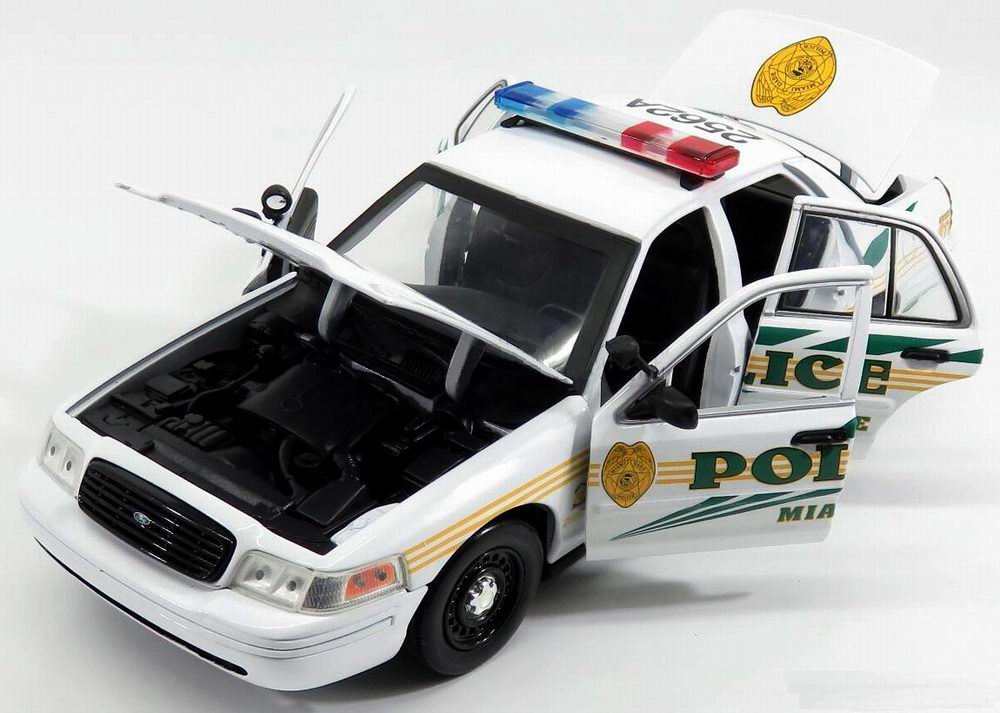 Voiture FORD CROWN VICTORIA POLICE Les Experts MIAMI CSI 1/18