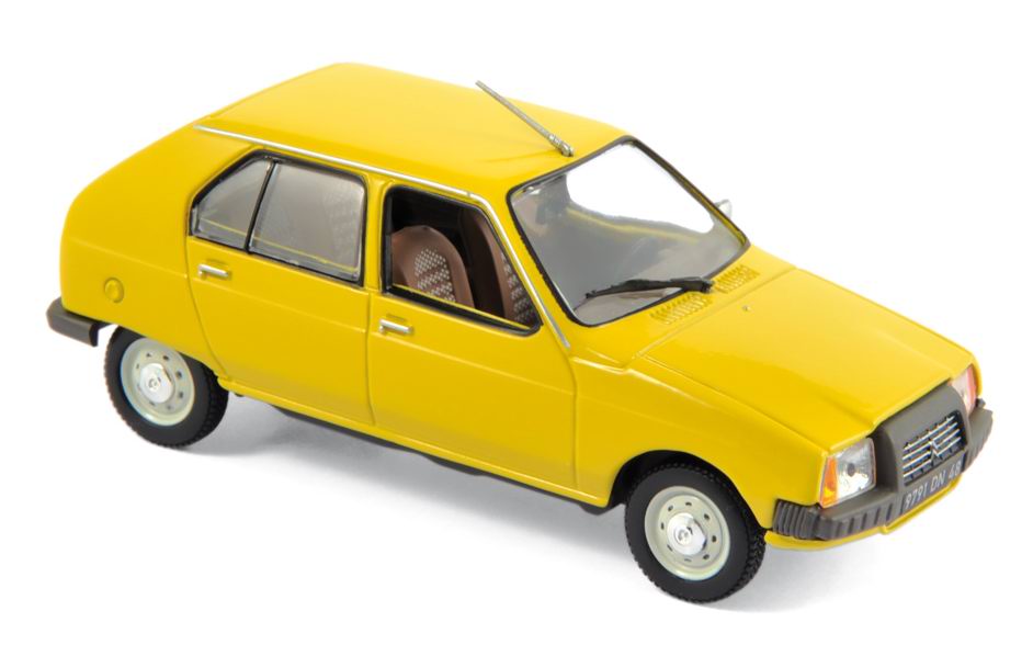 Miniature CITROEN Visa Club 1979 jaune Mimosa 1/43 NOREV