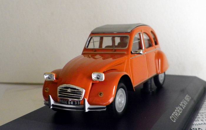 Voiture CITROËN 2CV 6 Orange 1975 - NOREV 1/43