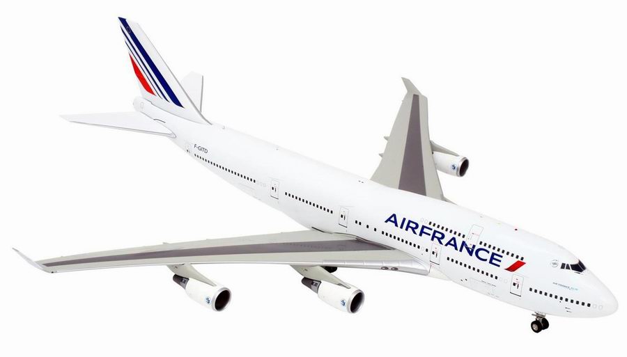 Maquette Boeing 747-400 Air France en Métal 1/200 immatriculé F-GITD 