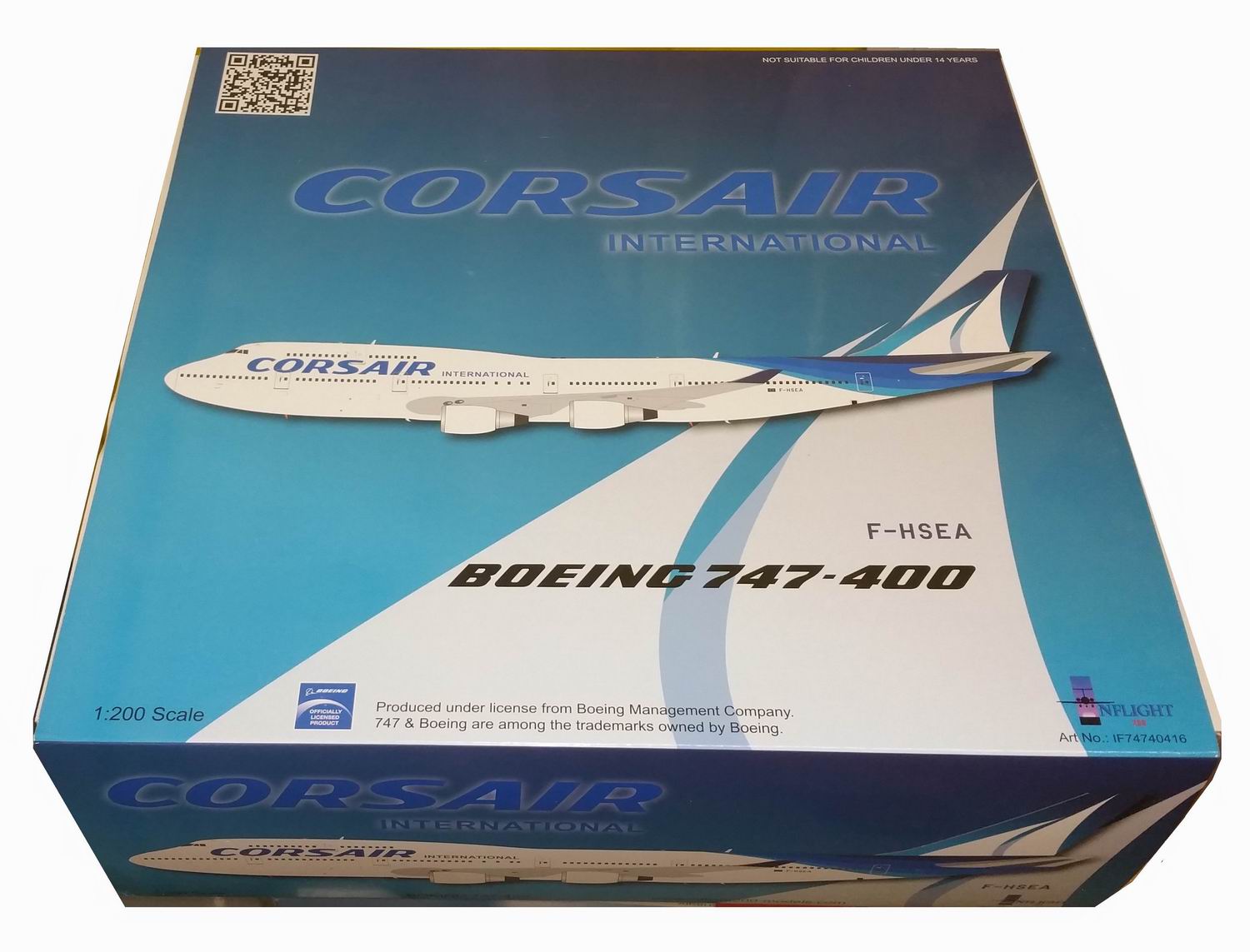 Maquette BOEING 747-400 CORSAIR INTERNATIONAL 1/200