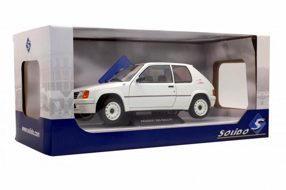 Voiture Miniature PEUGEOT 205 Rally de 1987 Solido 1/18