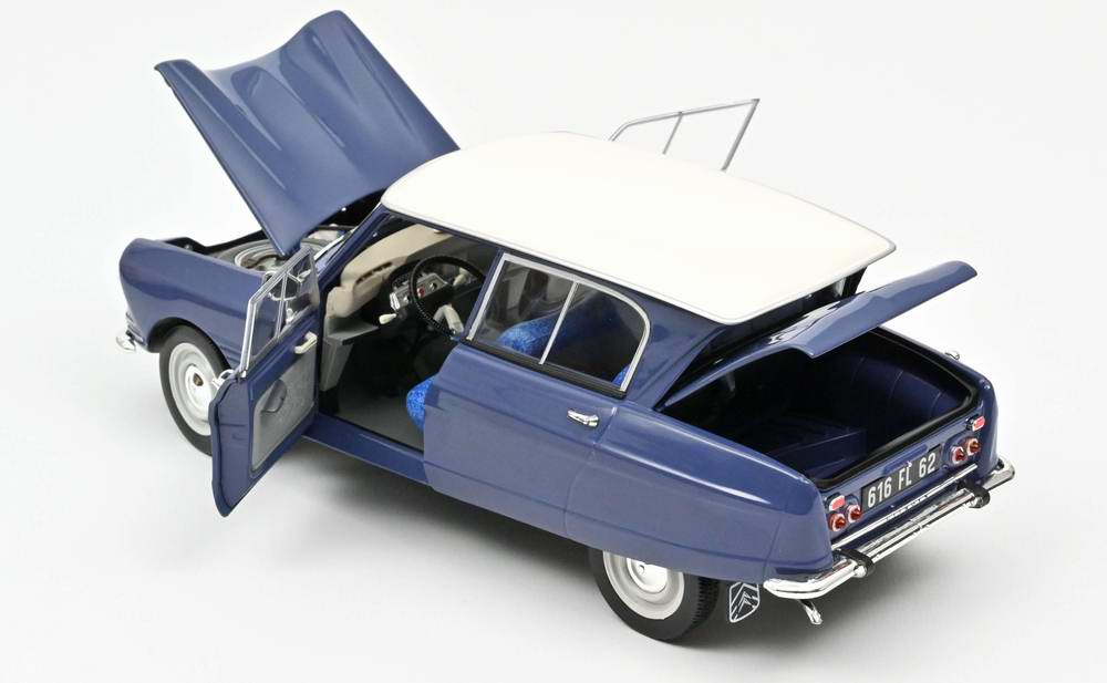 Voiture Miniature CITROEN Ami6 bleu ardoise 1/18 NOREV