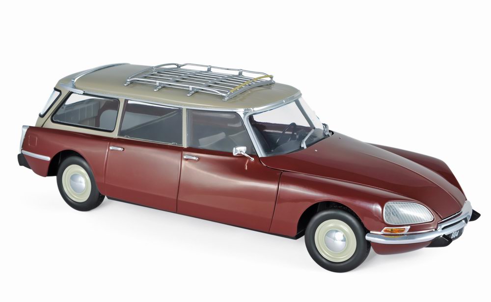 Voiture ID 21 Miniature CITROEN DS 21 Break de 1970 Bordeaux 1/18 NOREV