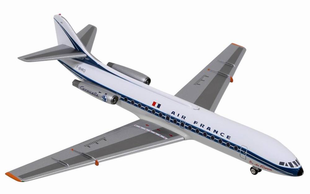 Maquette CARAVELLE 3 SE210 Métal AIR FRANCE F-BHRO 1/200