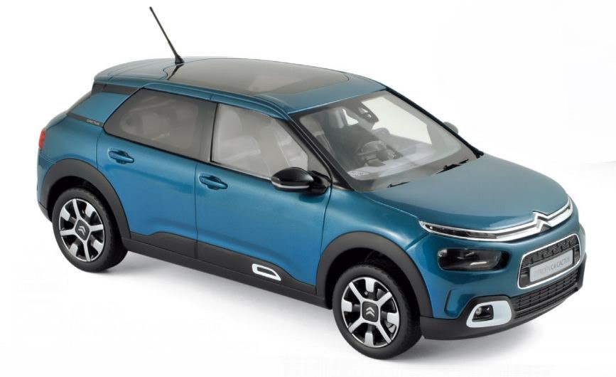 Voiture miniature Citroen C4 Cactus de 2014 Blanc Chocolat NOREV  1/18