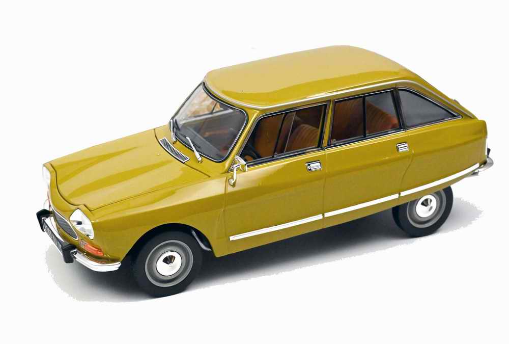 Voiture Miniature CITROEN Ami8 Club jaune 1/18 NOREV
