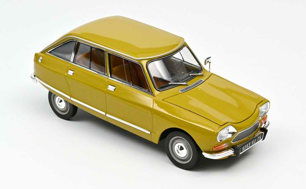 Voiture Miniature CITROEN Ami8 Club jaune 1/18 NOREV