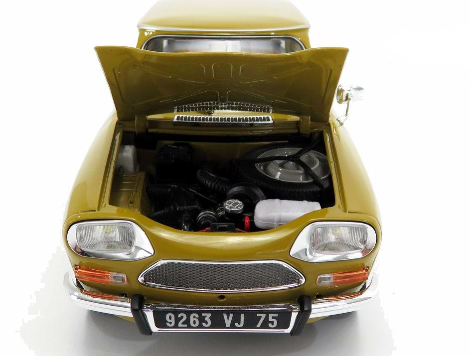 Voiture Miniature CITROEN Ami 8 club jaune 1/18 NOREV