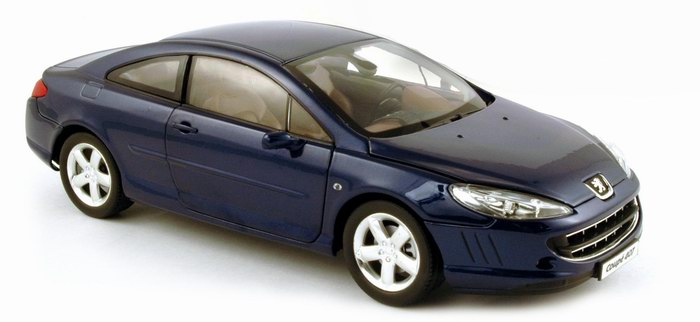 Norev Voiture miniature PEUGEOT 407 Coupé Bleu Montebello 2005 1/18