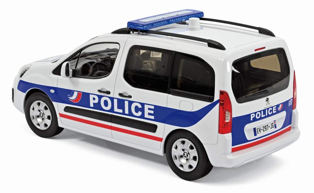 Miniature voiture PEUGEOT Partner 2017 POLICE NATIONALE NOREV 1/43