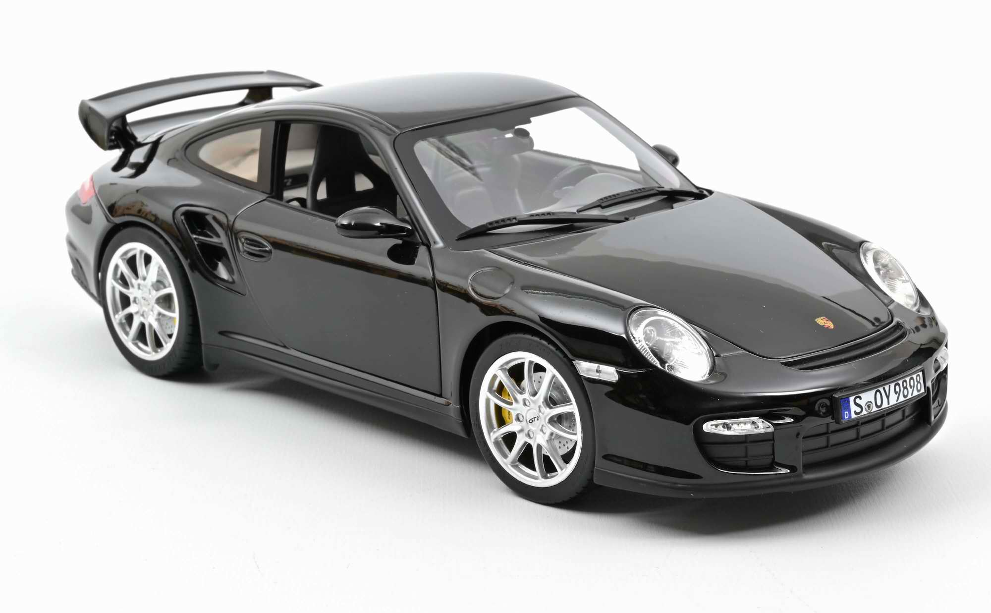 Miniature voiture PORSCHE 911 GT2 2010 - NOIR NOREV 1/18ème