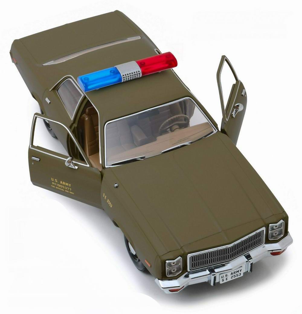 Voiture Plymouth Fury US Army Police Colonel Roderick Decker de la série Agence Tous Risques 1/18