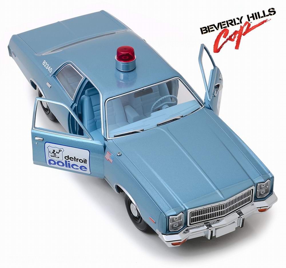 Voiture PLYMOUTH Fury Detroit Police Le Flic de Beverly Hills 1970 1/18