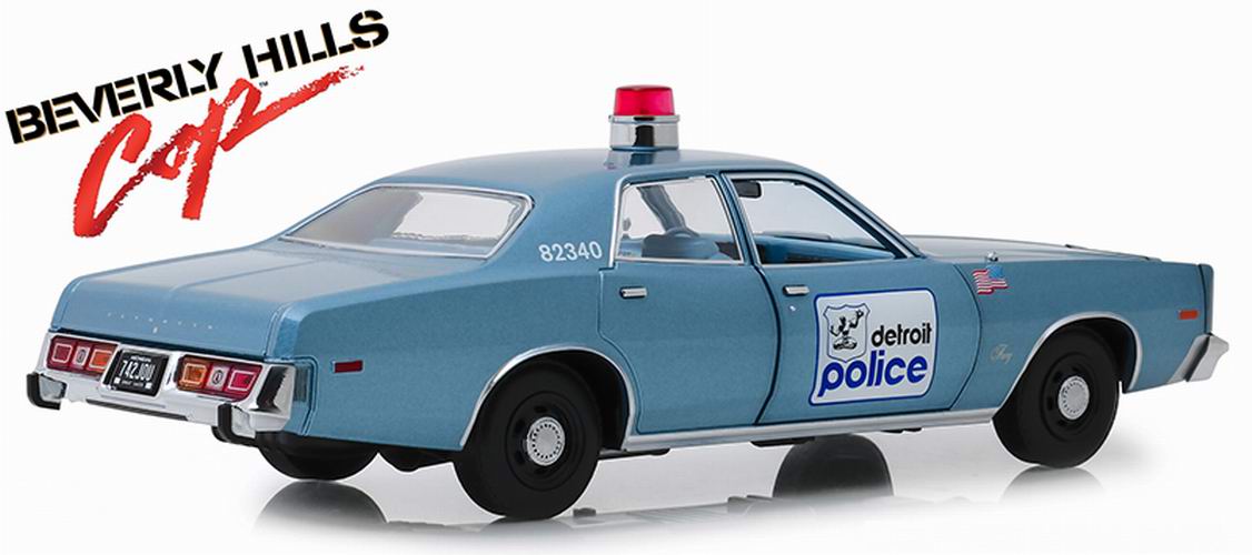 Voiture PLYMOUTH Fury Detroit Police Le Flic de Beverly Hills 1970 1/18