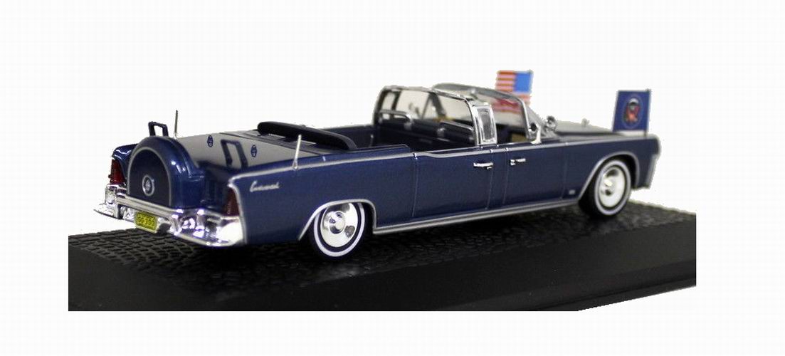 Voiture en métal Lincoln CONTINENTAL SS-100-X Voiture Présidentielle JFK Kennedy 1/43 