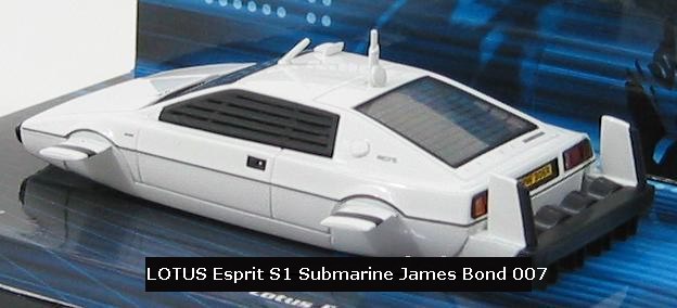 LOTUS S1 Sous Marin du film L'Espion qui m'aimait 1/43 James Bond 007