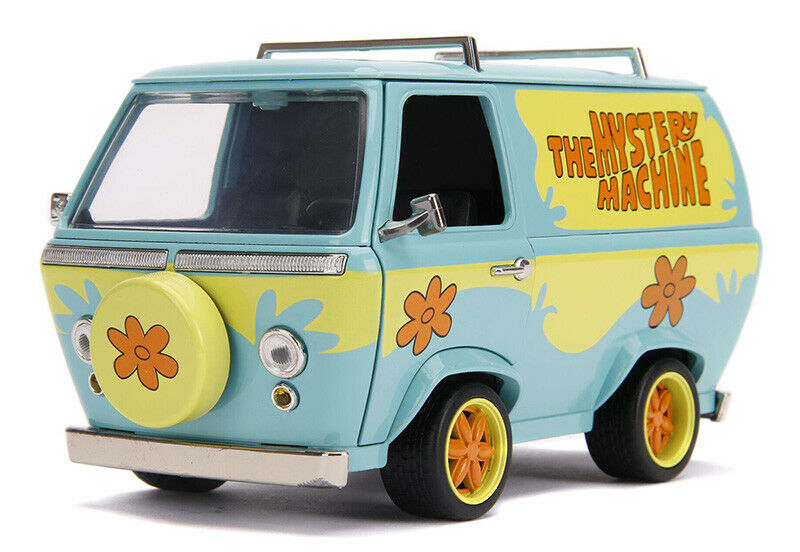 voiture Mistery Machine de sami et scoobidoo en métal 1/24