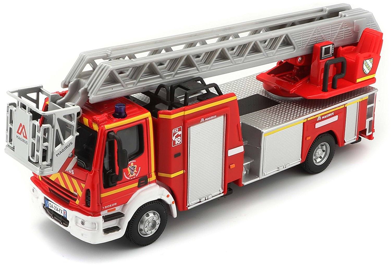 Iveco 150E Camion de Pompiers Grande Echelle MAGIRUS 1/50 Burago