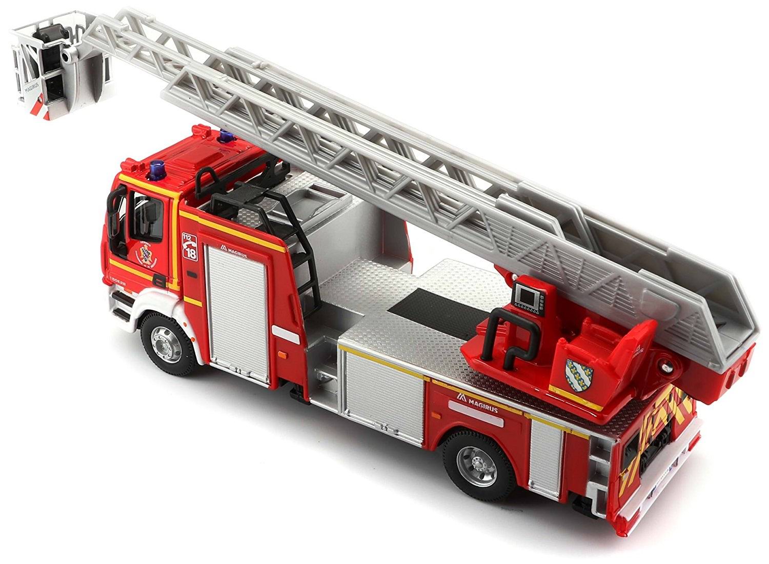 Iveco 150E Camion de Pompiers Grande Echelle MAGIRUS 1/50 Burago