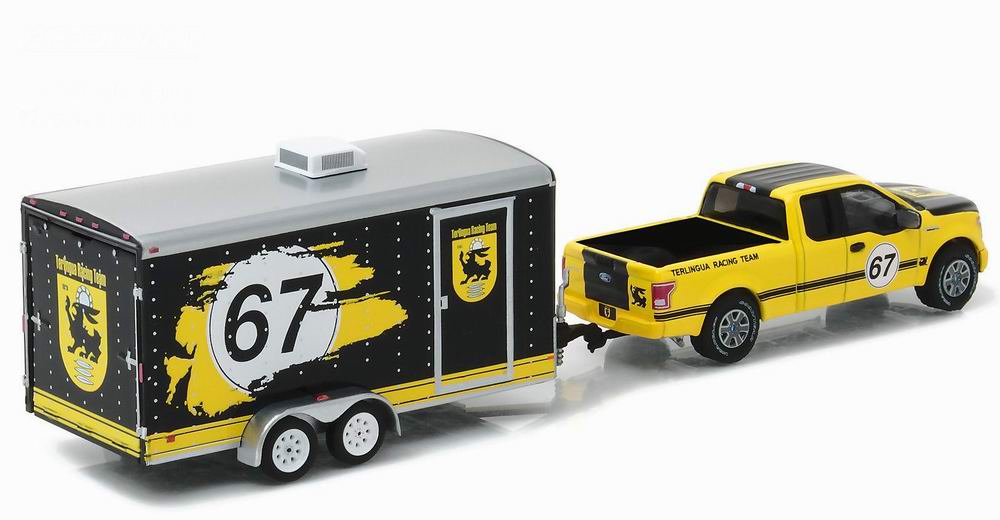 Voiture Ford F150 Pickup Avec Benne Remorque Ajustable 1/64