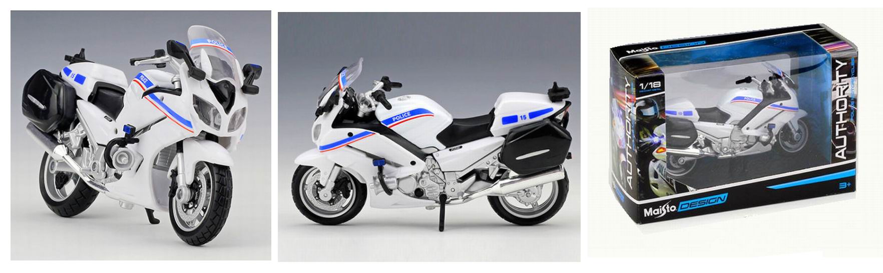 Moto escort POLICE NATIONALE Française Yamaha FJR 1300A 1/18