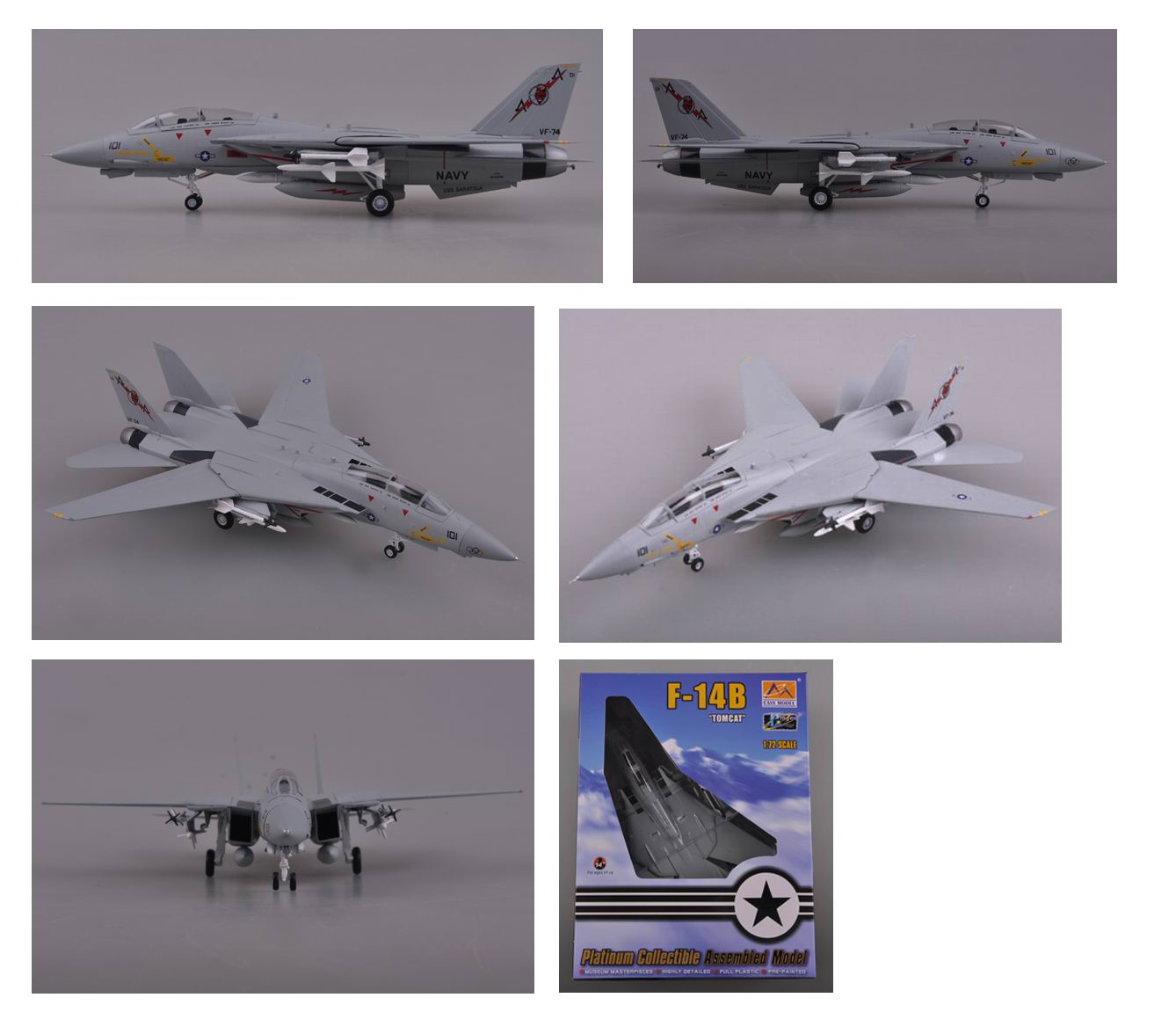 Maquette Grumman F-14B TOMCAT VF-74 USS SARATOGA 1/72