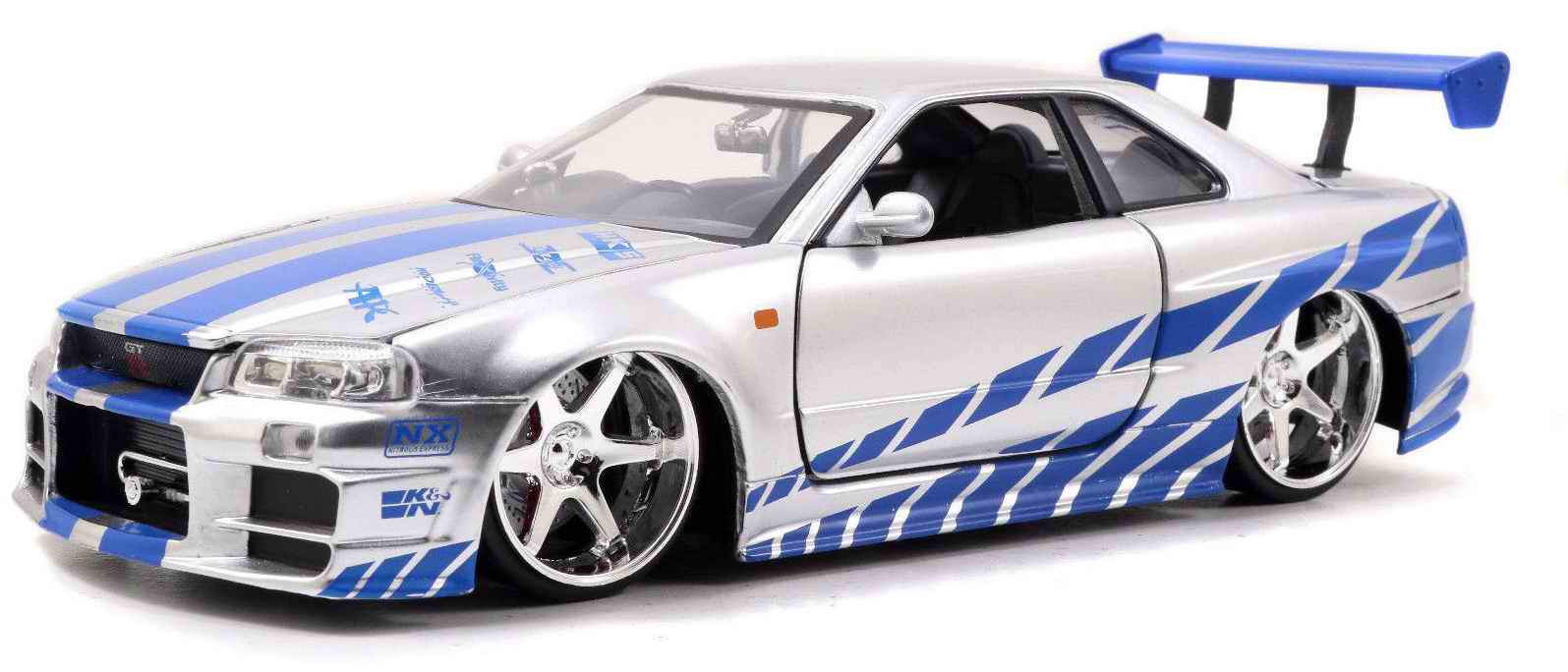 Voiture NISSAN Skyline GTR R34 Fast and Furious Die Cast - 1/24ème