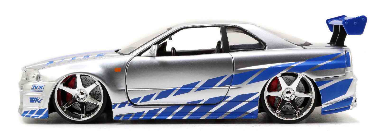 Véhicule  NISSAN Skyline GTR R34 Fast and Furious 1/24ème 