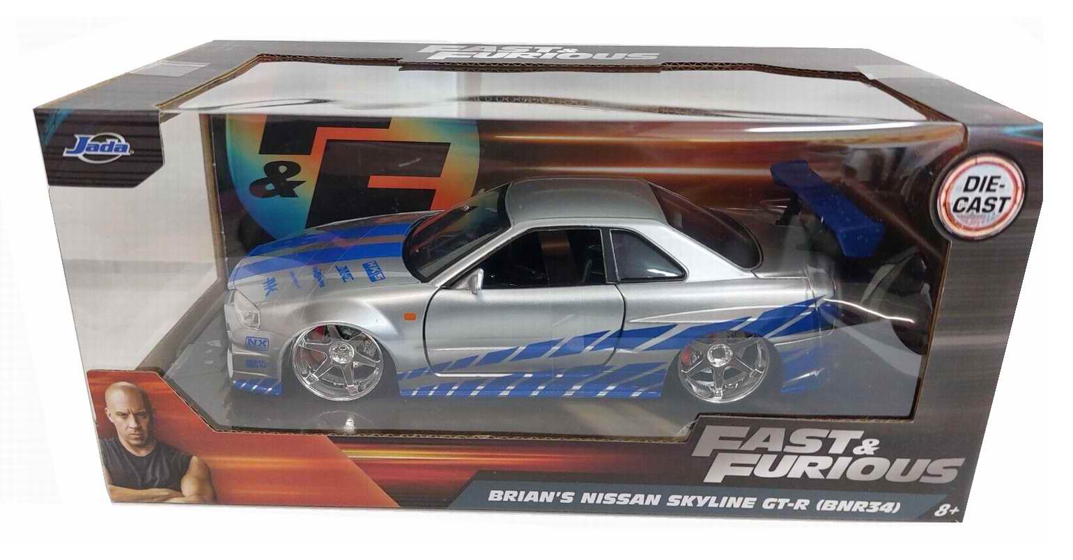 NISSAN SkylineGTR R34 Fast and Furious 1/24ème 