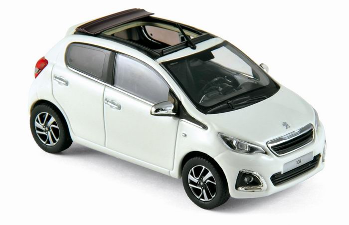 Miniature PEUGEOT 108 TOP! 2014 Banquise Norev 1/43