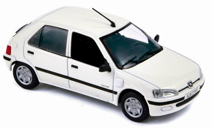 PEUGEOT 106 Electrique de 1997 Blanc Norev 1/43