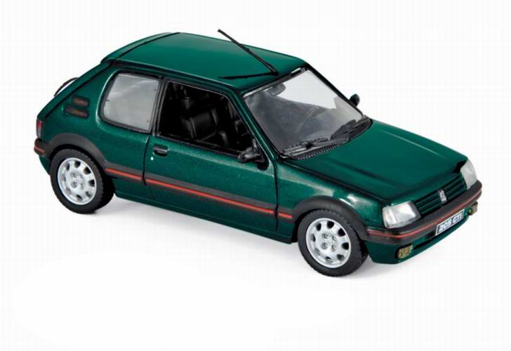 Voiture miniature en métal PEUGEOT 205 GTI 1.9L Norev 1/43