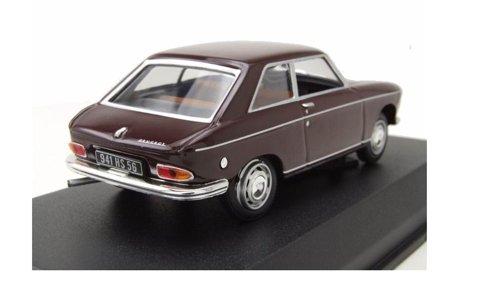 Voiture miniature PEUGEOT 204 Coupé 1967 marron NOREV 1/43