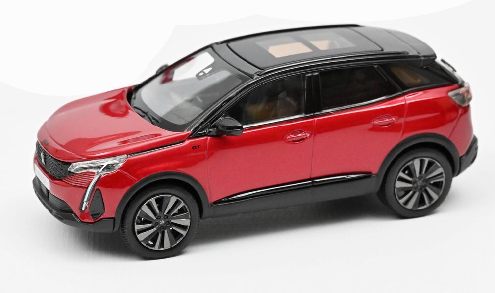 Voiture miniature PEUGEOT 3008 GT Black Pack 2020 Rouge Ultimate NOREV 1/43