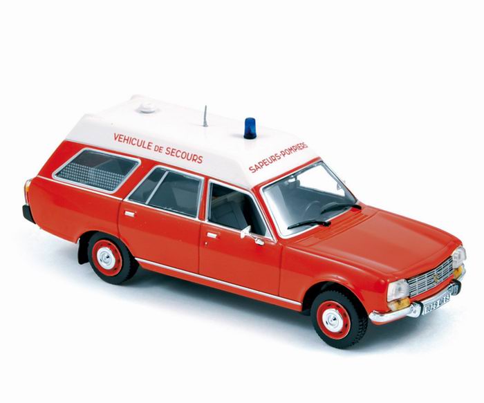 PEUGEOT 504 Pompiers Ambulance 1979 1/43 NOREV