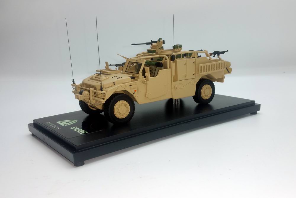 Miniature Voiture RENAULT SHERPA LIGHT PLFS SABRE ARQUUS VEHICULE LOURD DES FORCES SPECIALES 1/48 MASTER FIGHTER BY GASO.LINE