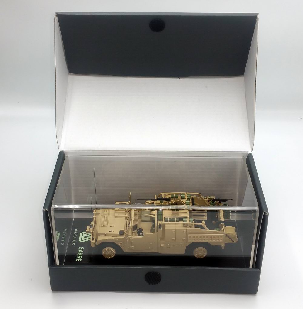 Miniature Voiture RENAULT SHERPA LIGHT PLFS SABRE ARQUUS VEHICULE LOURD DES FORCES SPECIALES 1/48 MASTER FIGHTER BY GASO.LINE