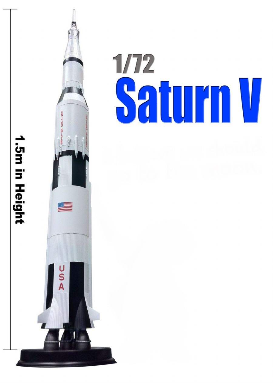 Maquette Fusée Saturn 5 Apollo11 1/72 Dragon